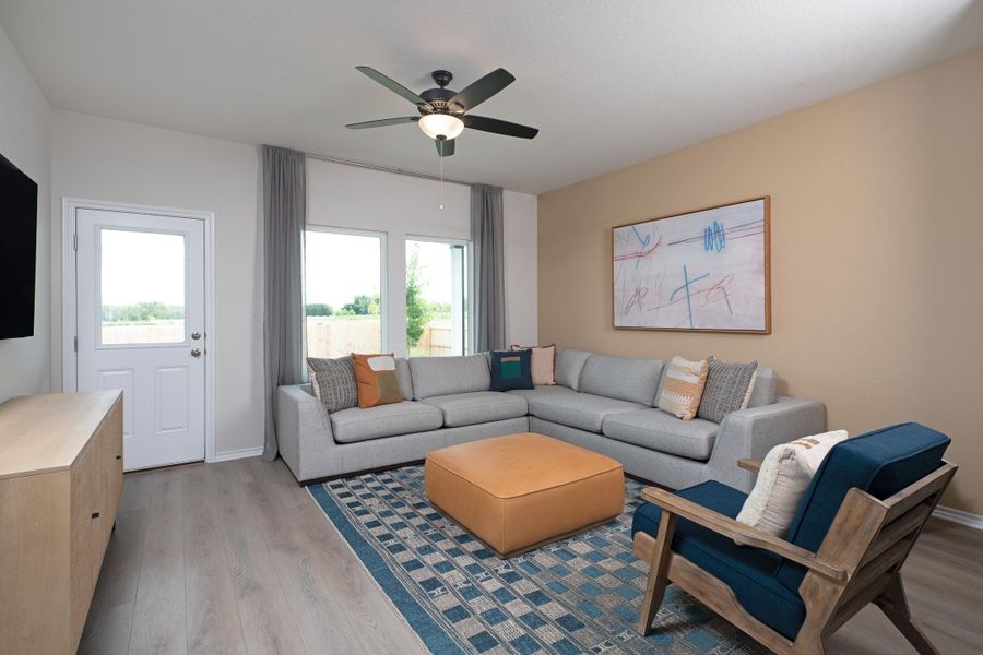 Furnished interior in a model home at Meadows at Hennersby Hollow 40's in San Antonio (Image 6).