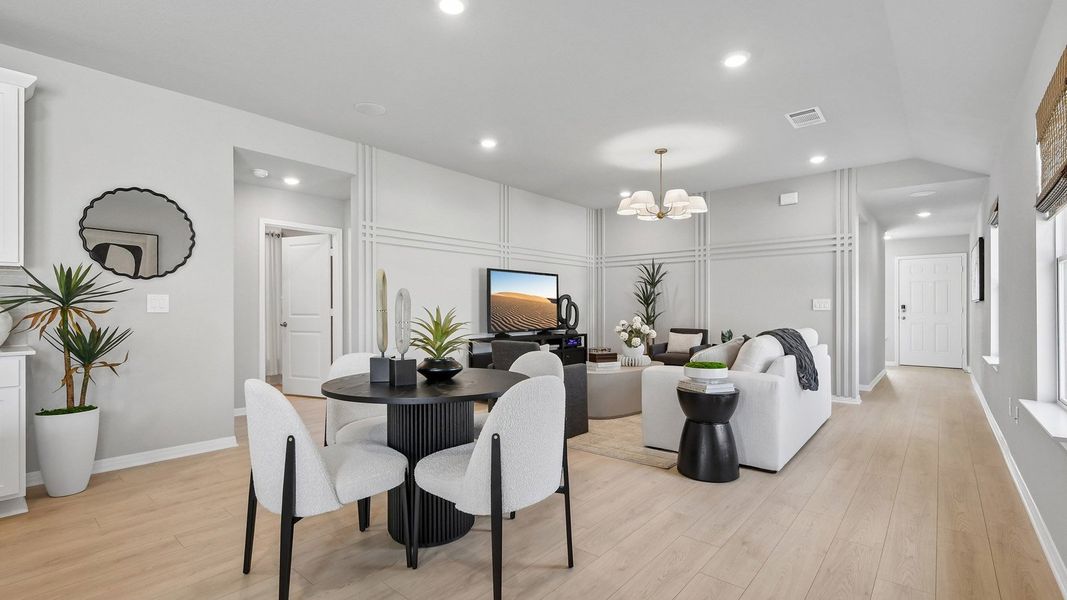 Furnished interior in a model home at Carillon in Manor (Image 45). Furnished interior in a model home at Carillon in Manor (Image 45).