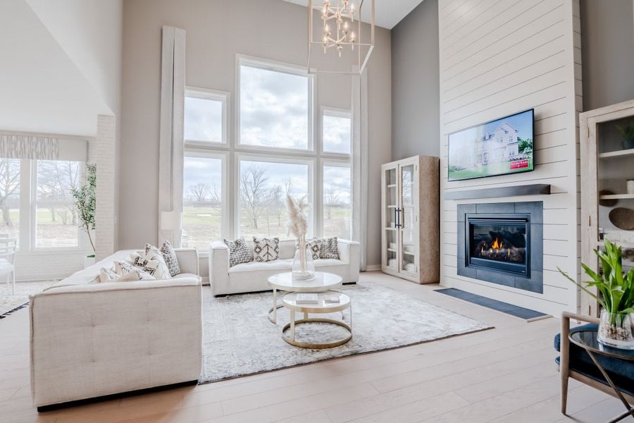 Furnished interior in a model home at Brookshale in Ball Ground (Image 33).