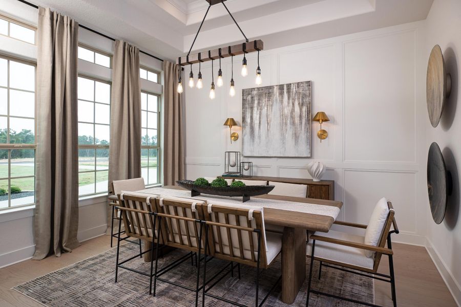 Furnished interior in a model home at Waldsanger in New Braunfels (Image 5).