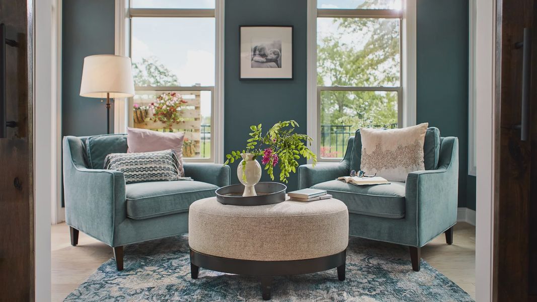 Furnished interior in a model home at The Courtyards at Stewarts Creek in Smyrna (Image 18).