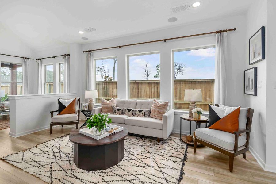 Furnished interior in a model home at Sienna 40' Homesites in Missouri City (Image 8).