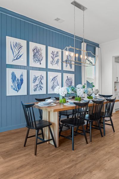 Furnished interior in a model home at Riverwalk Single Family in Leland (Image 10).