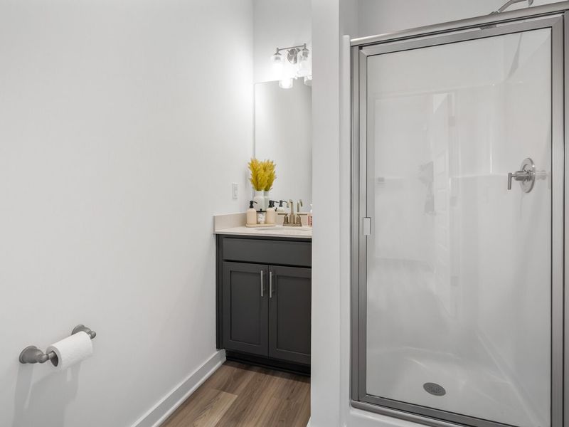 Furnished interior in a model home at The Towns at Red River in Gallatin (Image 12).