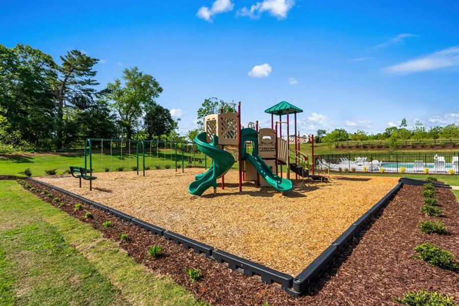 Take the kids to the community playground to run around with friends!