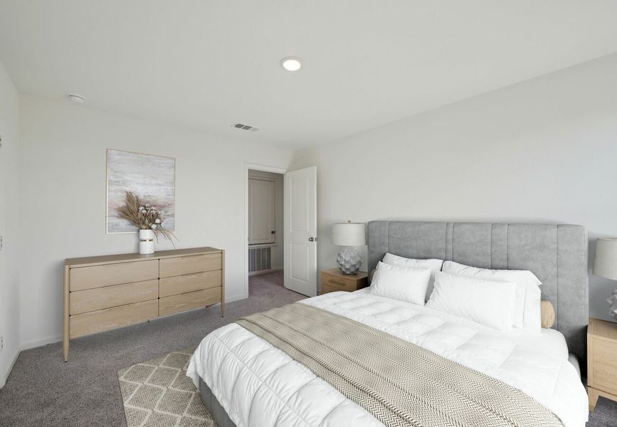 Furnished interior in a model home at Elm Park in Austin (Image 8).