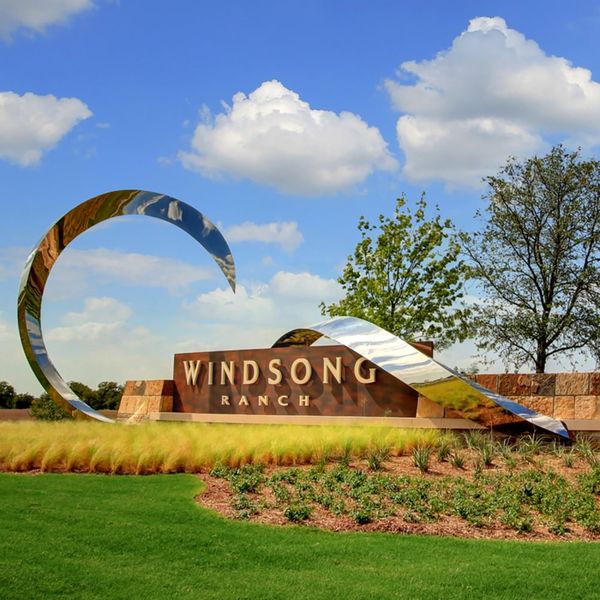 Entrance to the Windsong Ranch community in Prosper, TX, featuring signage and landscaping (Image 2). Entrance to the Windsong Ranch community in Prosper, TX, featuring signage and landscaping (Image 2).