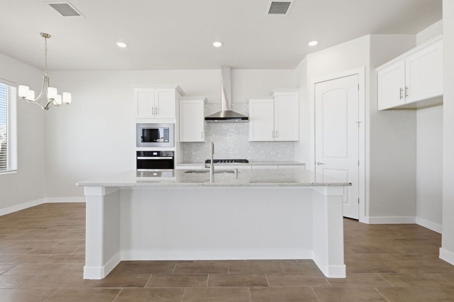 Furnished interior in a model home at Emerald Estates in El Paso (Image 5).