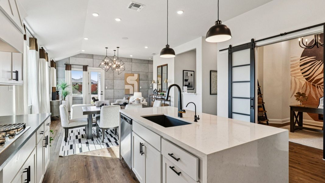 Furnished interior in a model home at Meyer Ranch – Premier in New Braunfels (Image 26).