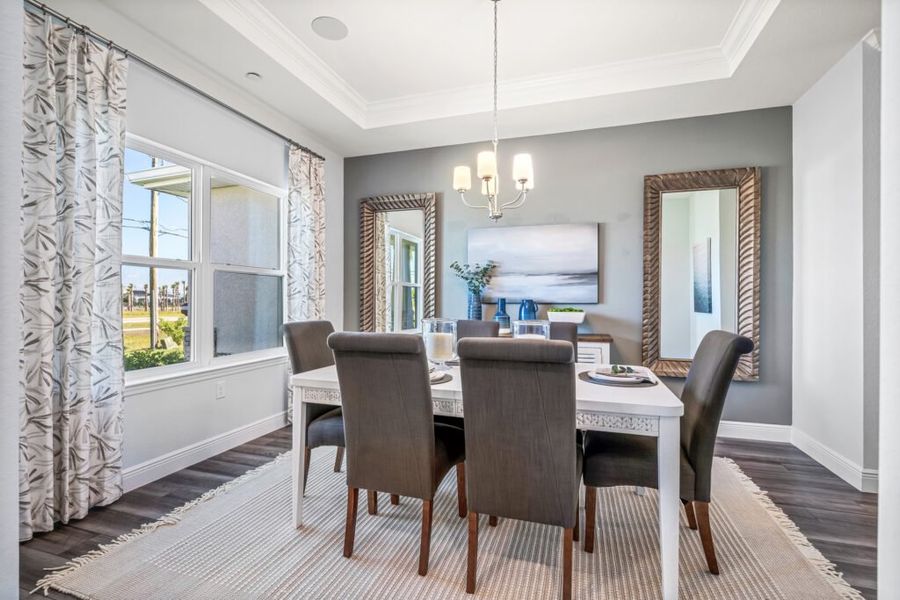 Furnished interior in a model home at Cape Coral in Cape Coral (Image 12).