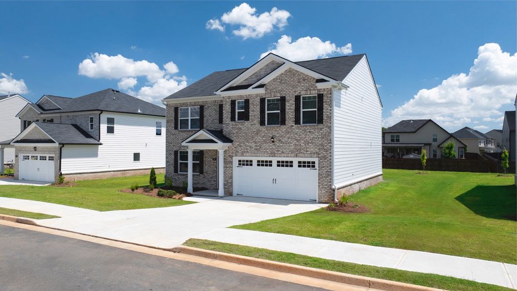 Front exterior of a home in the Brooks Station community, located in Dacula, GA (Image 9). Front exterior of a home in the Brooks Station community, located in Dacula, GA (Image 9).