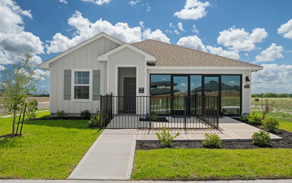 Front exterior of a home in the Saratoga Crossing community, located in Corpus Christi, TX (Image 1). Front exterior of a home in the Saratoga Crossing community, located in Corpus Christi, TX (Image 1).