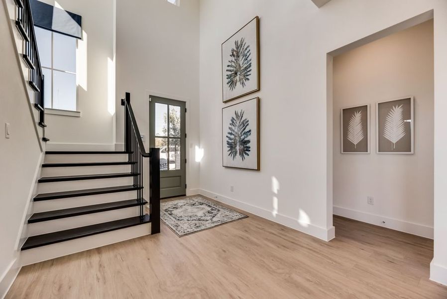 Furnished interior in a model home at Cottages of Celina in Celina (Image 7). Furnished interior in a model home at Cottages of Celina in Celina (Image 7).