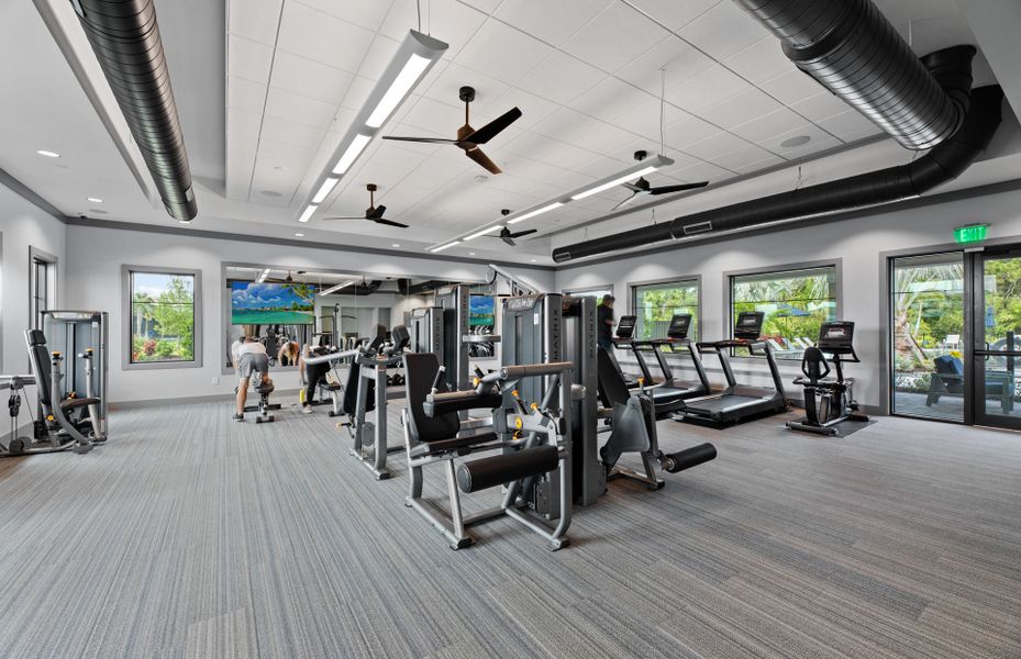 Fitness Center Nearby Your New Construction Home.