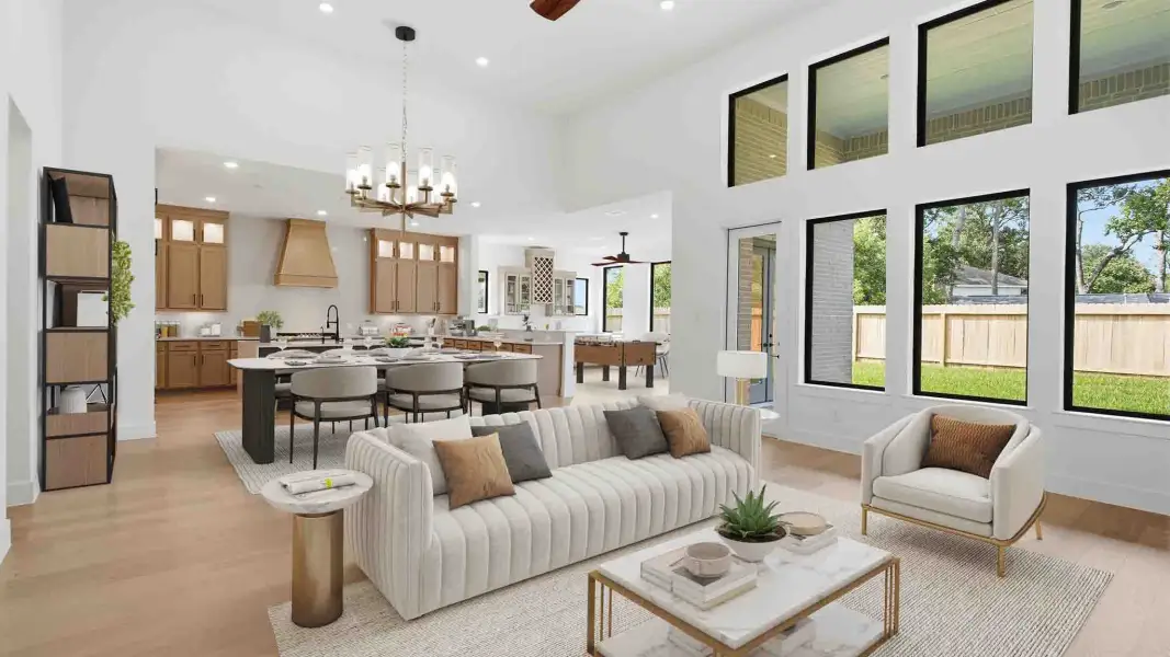 Furnished interior in a model home at Friendswood Trails 90' Homesites in Friendswood (Image 5).
