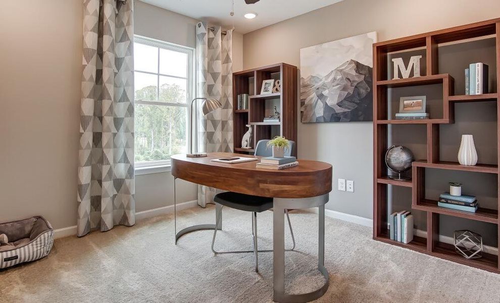 Furnished interior in a model home at Bryton Crossing Townhomes in Huntersville (Image 12). Furnished interior in a model home at Bryton Crossing Townhomes in Huntersville (Image 12).