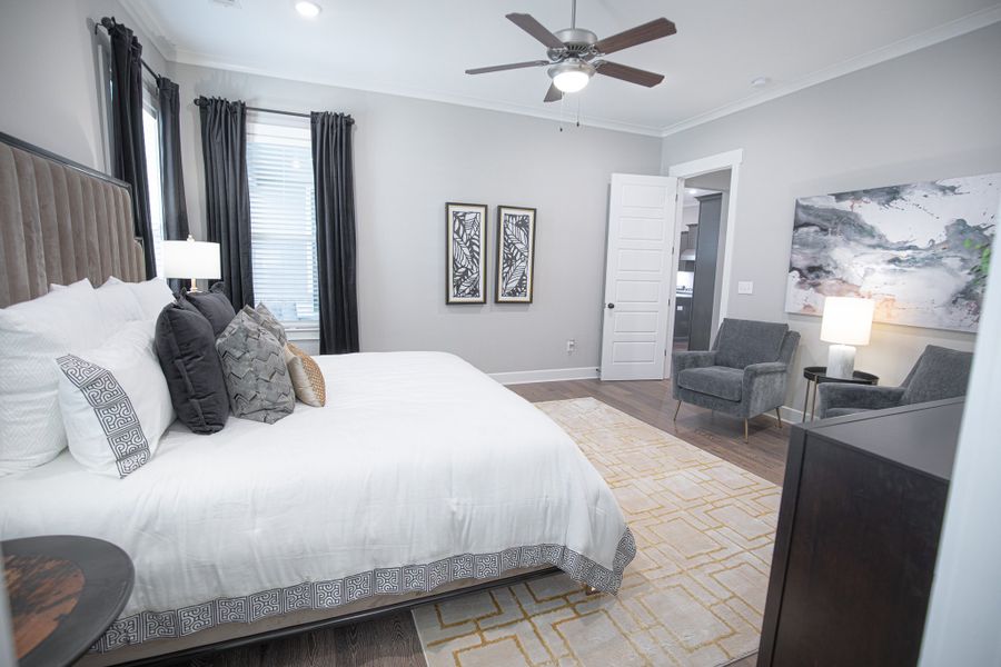 Furnished interior in a model home at Myers Park in Arlington (Image 15).