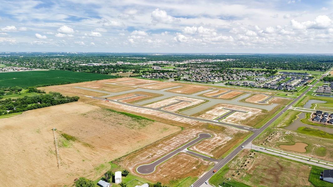 Site preparation and early development at The Courtyards at Waterford Reserve in Maize, KS (Image 27).