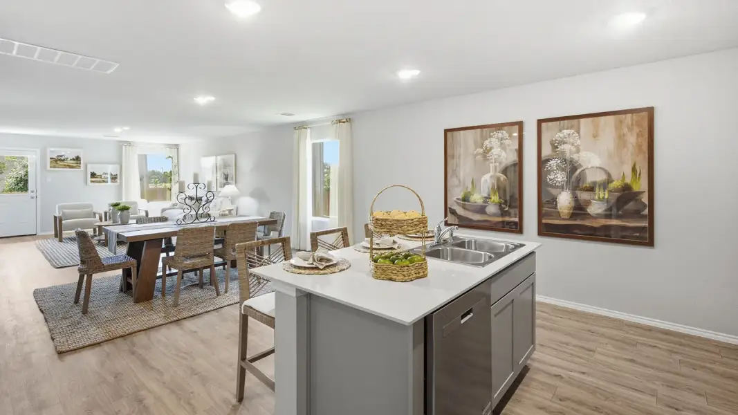 Furnished interior in a model home at Hidden Trails in Belton (Image 9).