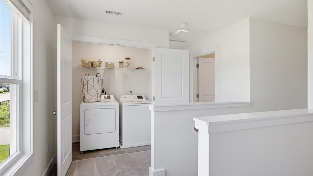 Furnished interior in a model home at Macon Townhomes in Seymour (Image 22).