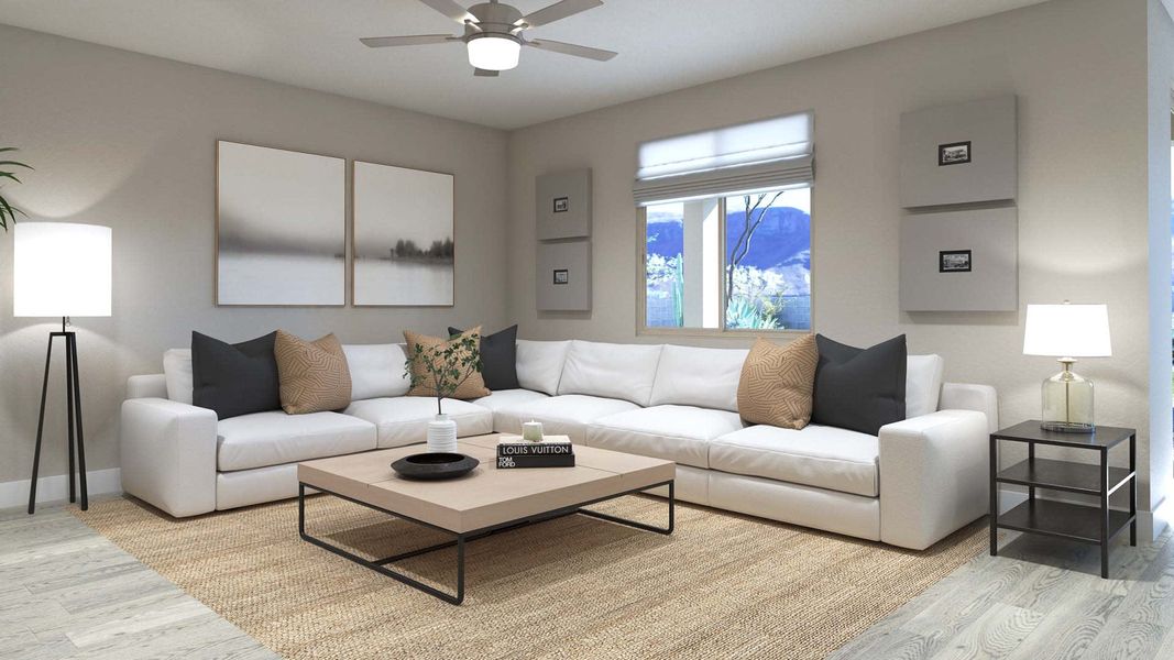 Living Room | King | El Cidro | Goodyear, AZ | Landsea Homes