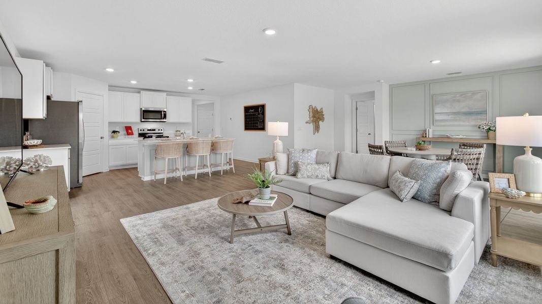 Furnished interior in a model home at Sawmill Branch in Palm Coast (Image 41).