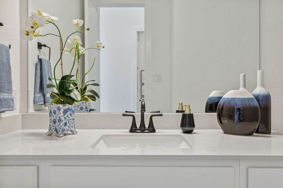 Close-up of interior finishes in a home at Newman Village Townhomes, Frisco (Image 77).