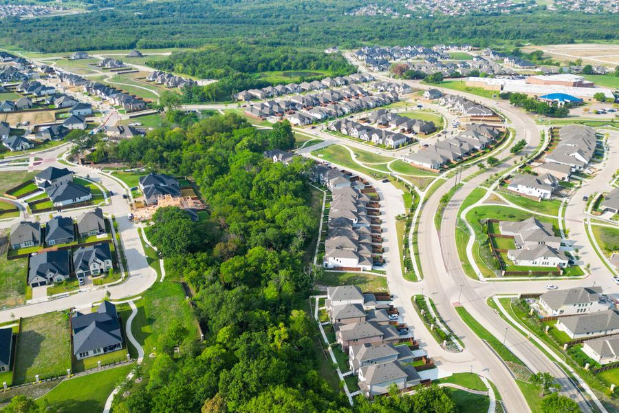 Aerial view of the Solterra community in Mesquite, TX, showing layout and nearby surroundings (Image 16).