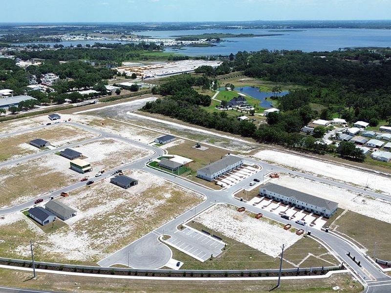 Within the community, select homes sit adjacent to a pond or the Lake Henry Canal. Within the community, select homes sit adjacent to a pond or the Lake Henry Canal.