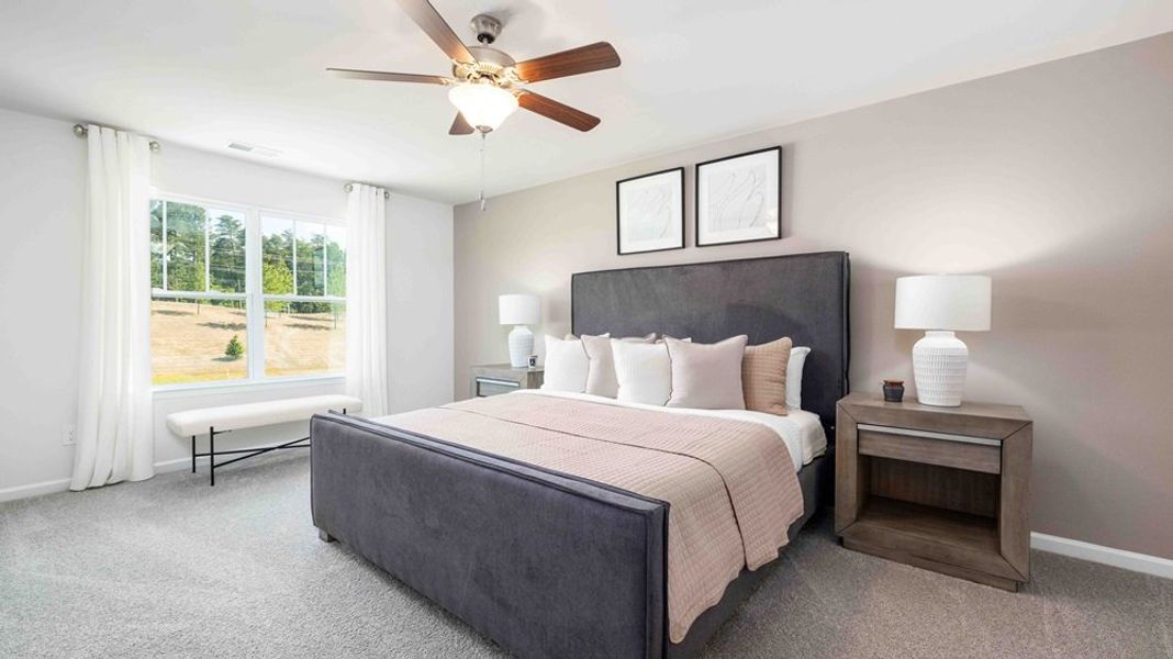 Furnished interior in a model home at Logan Farms in Mooresville (Image 13).