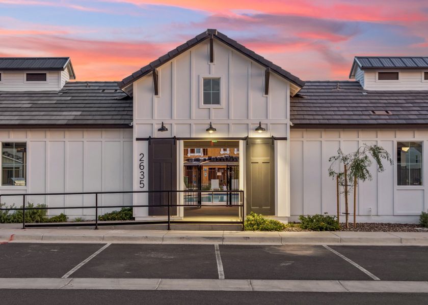 A building with a gate. A building with a gate.