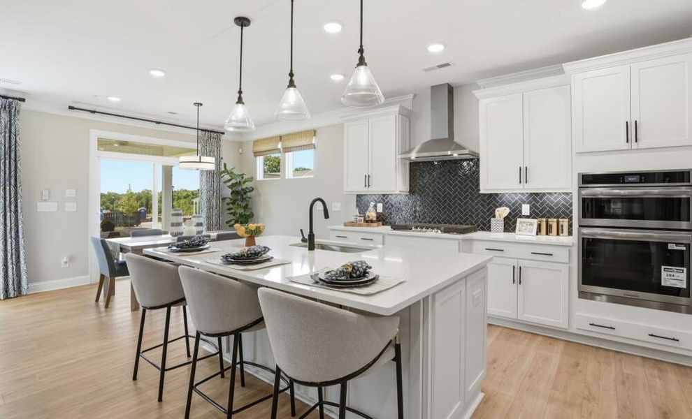 Furnished interior in a model home at Ashton Park in Monroe (Image 6).