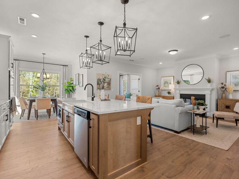 Furnished interior in a model home at Tillery Tradition in Mount Gilead (Image 4).