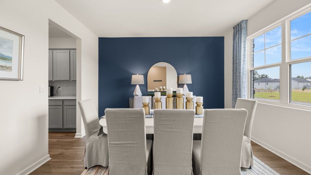 Furnished interior in a model home at Bridle Creek in Locust Grove (Image 7). Furnished interior in a model home at Bridle Creek in Locust Grove (Image 7).