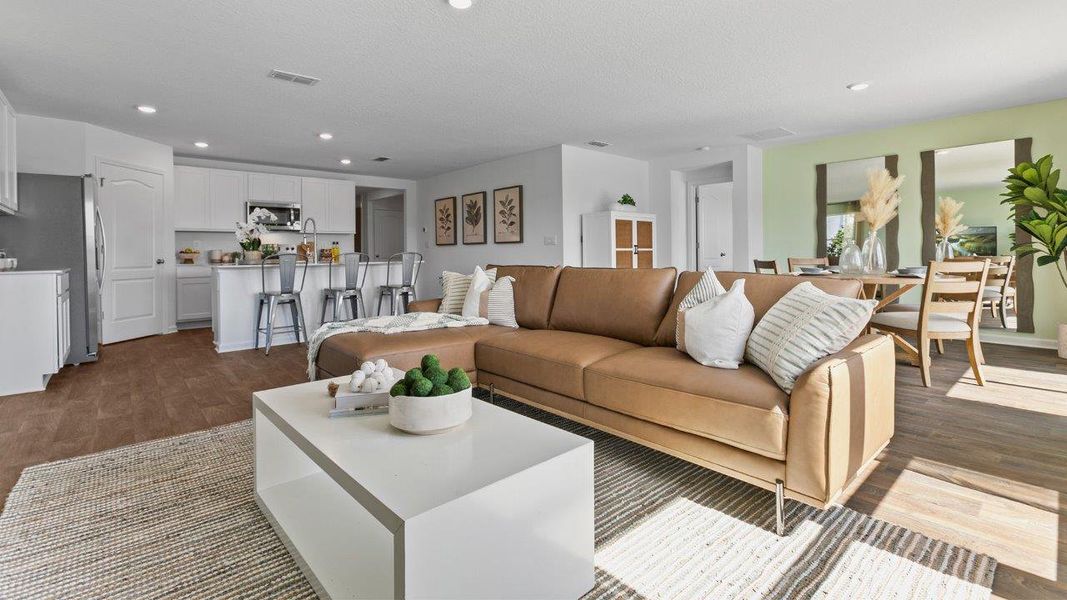 Furnished interior in a model home at Bridle Creek in Jacksonville (Image 6). Furnished interior in a model home at Bridle Creek in Jacksonville (Image 6).