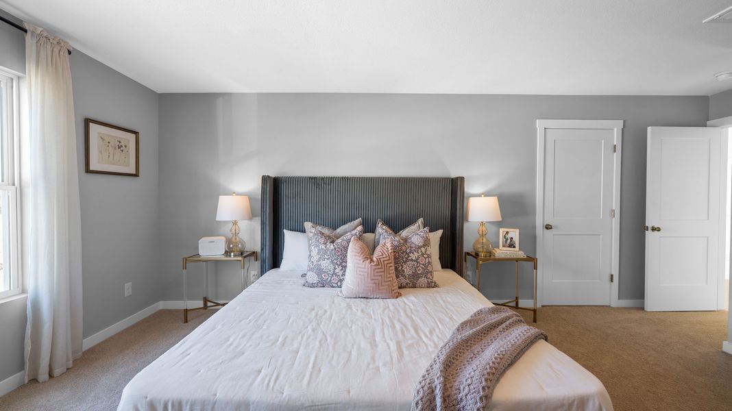 Furnished interior in a model home at Evergreen Landing in Rossville (Image 18).