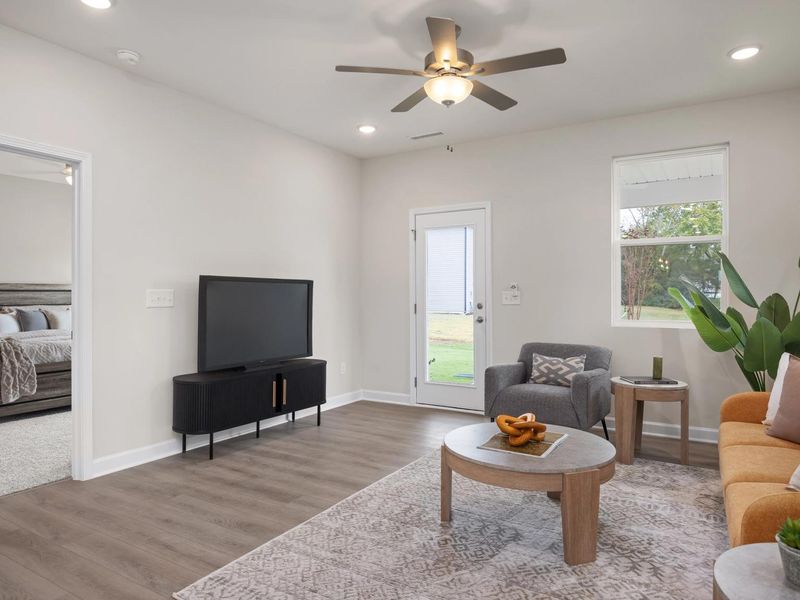 Furnished interior in a model home at Gregory Village in Lillington (Image 8). Furnished interior in a model home at Gregory Village in Lillington (Image 8).