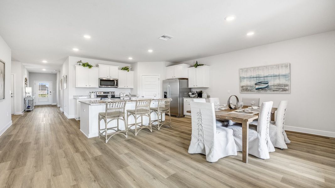 Furnished interior in a model home at Hodges Bayou Plantation in Panama City (Image 5).