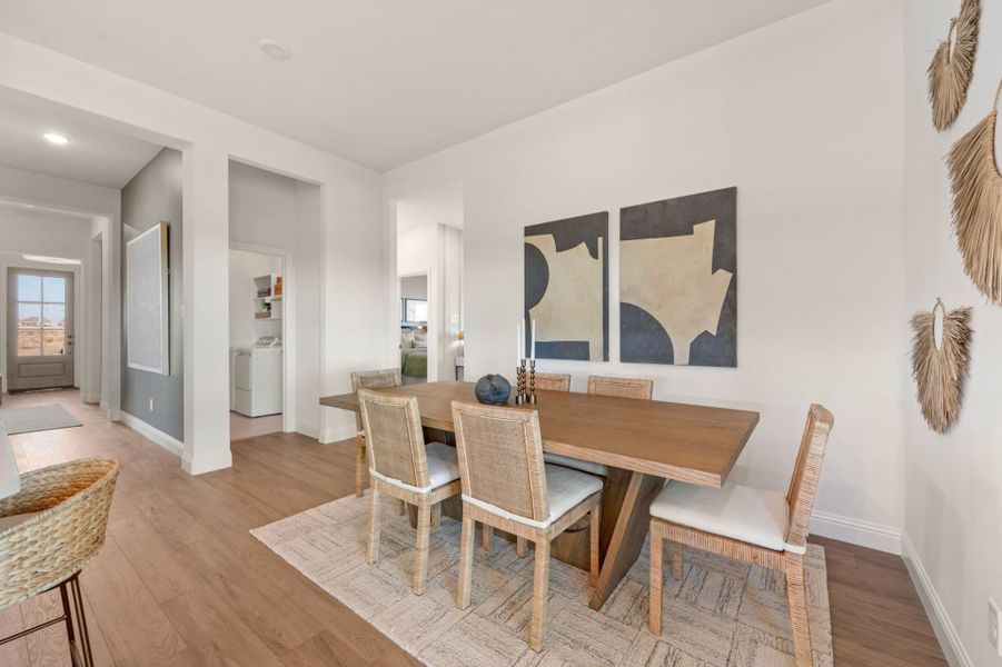 Furnished interior in a model home at Clearview Ranch in Royse City (Image 16).