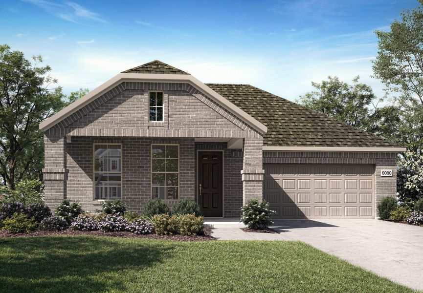 Front exterior of a home in the Union Park 50s community, located in Little Elm, TX (Image 14).