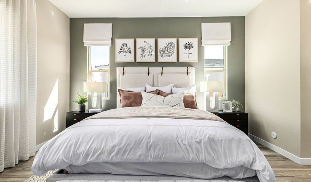 Furnished interior in a model home at Retreat at White Tank Foothills in Waddell (Image 21).