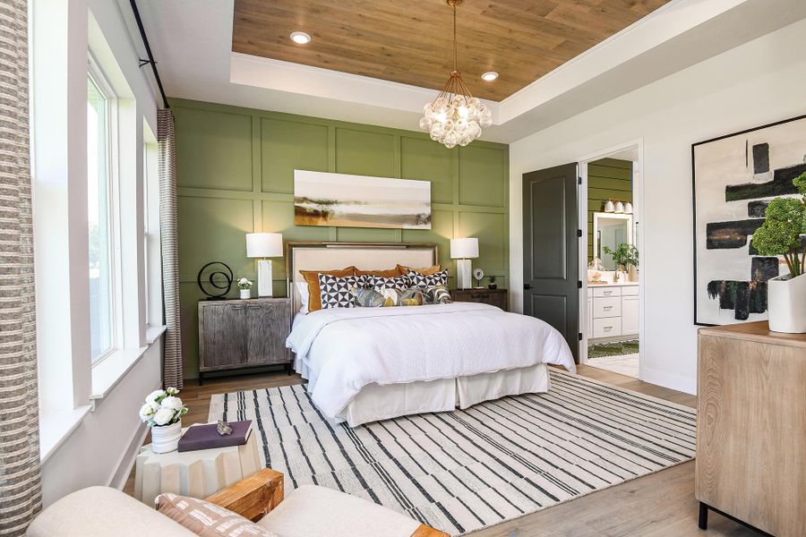 Furnished interior in a model home at Palmera Wellen Park - Classic Series in Venice (Image 8).