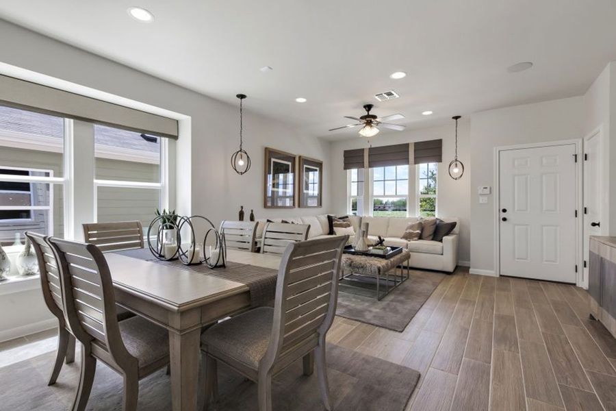 Furnished interior in a model home at Trace in San Marcos (Image 9). Furnished interior in a model home at Trace in San Marcos (Image 9).