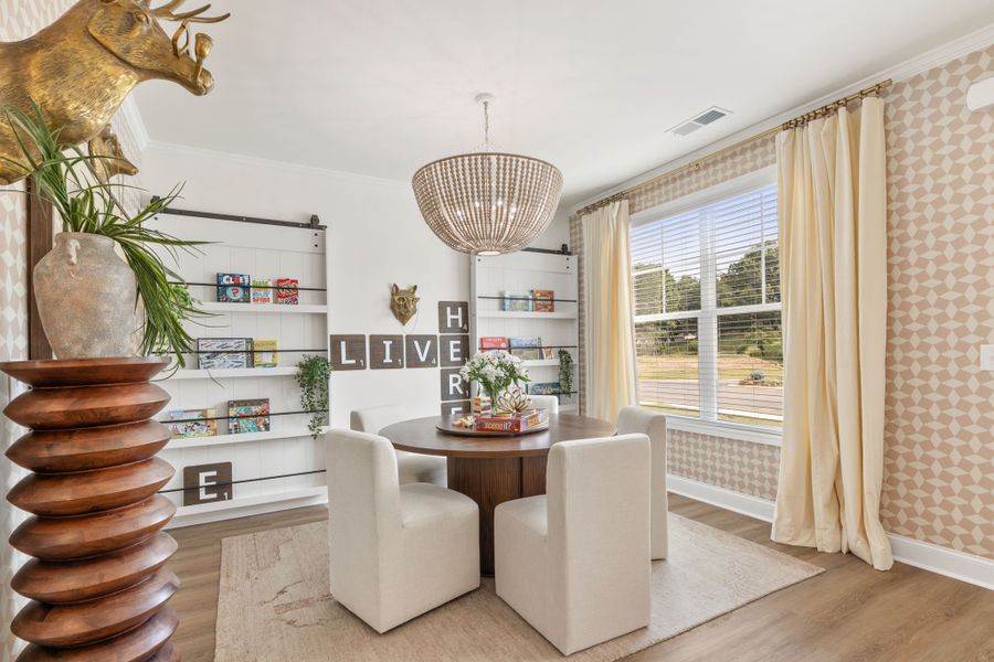 Furnished interior in a model home at Oakhill Estates in Adairsville (Image 39). Furnished interior in a model home at Oakhill Estates in Adairsville (Image 39).