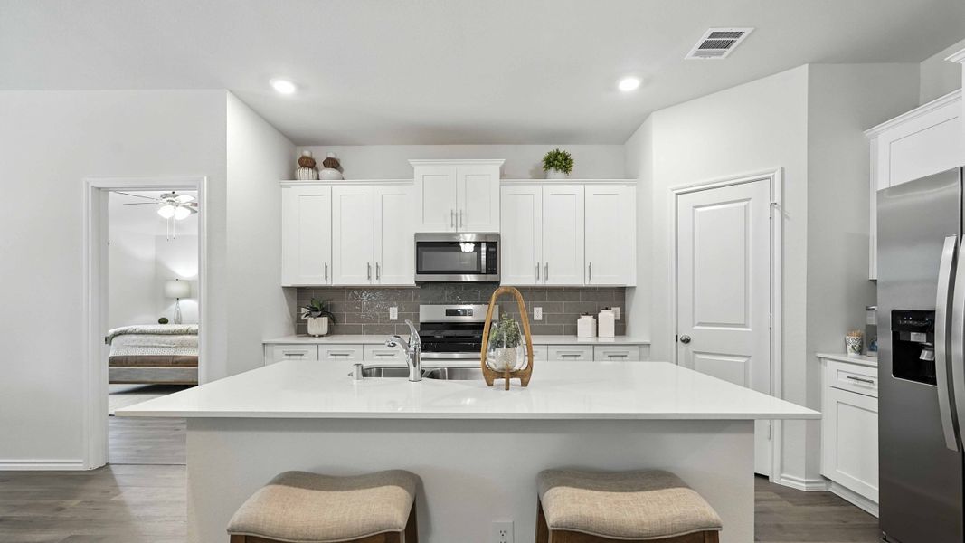 Furnished interior in a model home at The Reserve at Timber Creek in Lindale (Image 5).