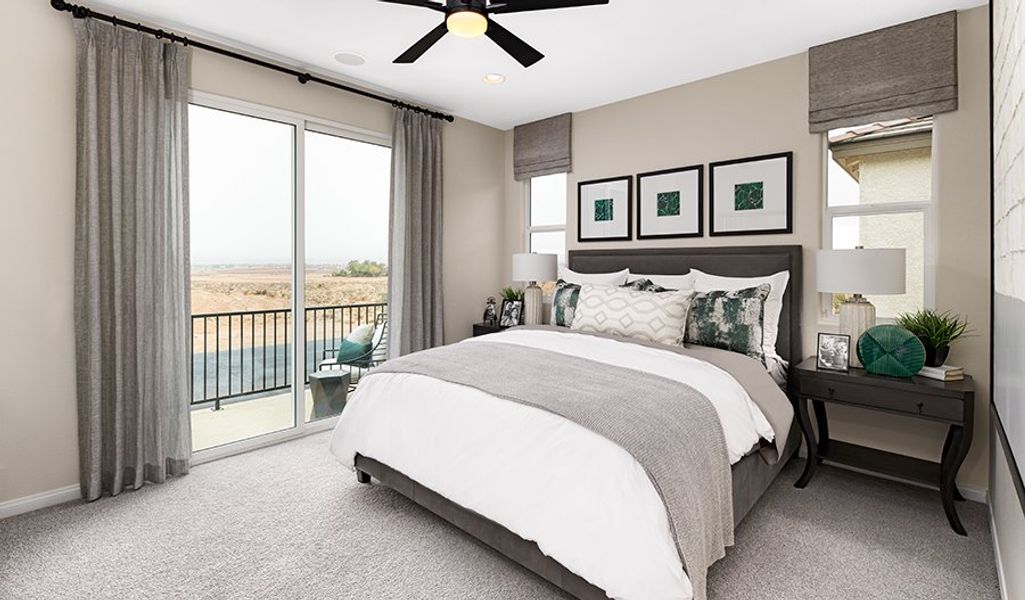 Furnished interior in a model home at Meridian at Star Valley in Tucson (Image 6).