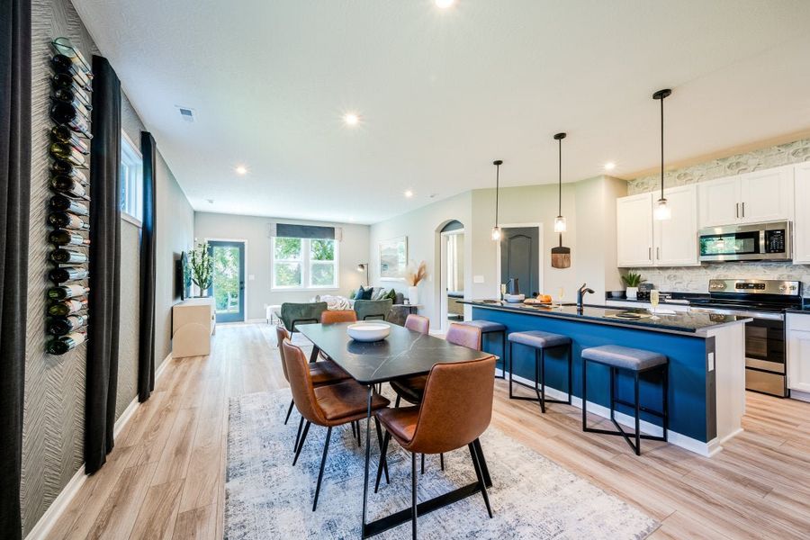 Furnished interior in a model home at Villas at Gold Creek in Dawsonville (Image 15).