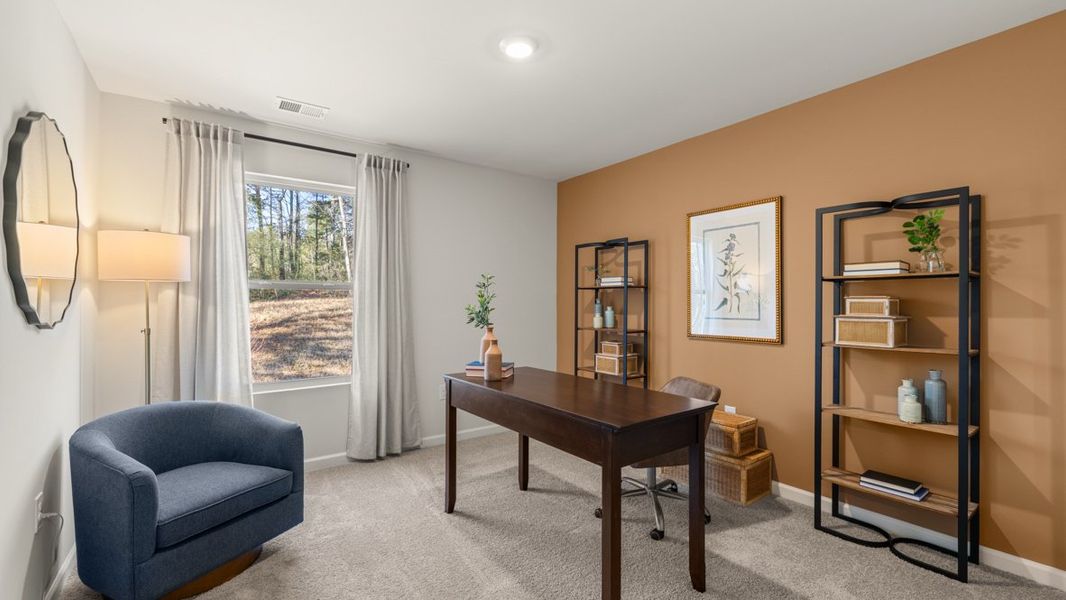 Furnished interior in a model home at Oconee Overlook in Gainesville (Image 17).