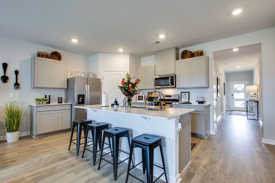 Furnished interior in a model home at Hartmann Crossing in Lebanon (Image 13). Furnished interior in a model home at Hartmann Crossing in Lebanon (Image 13).