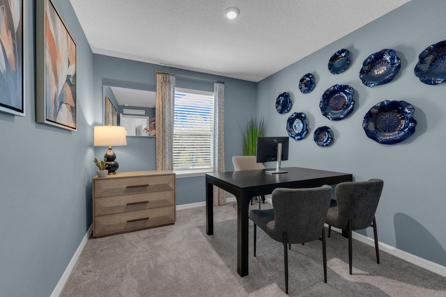 Furnished interior in a model home at Bimini Bay in Davenport (Image 13).